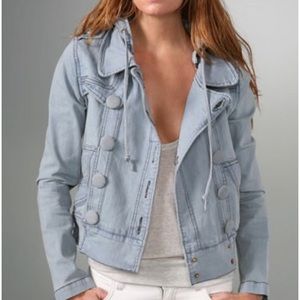 Mike & Chris Gillespie Denim Jacket in Steel Blue